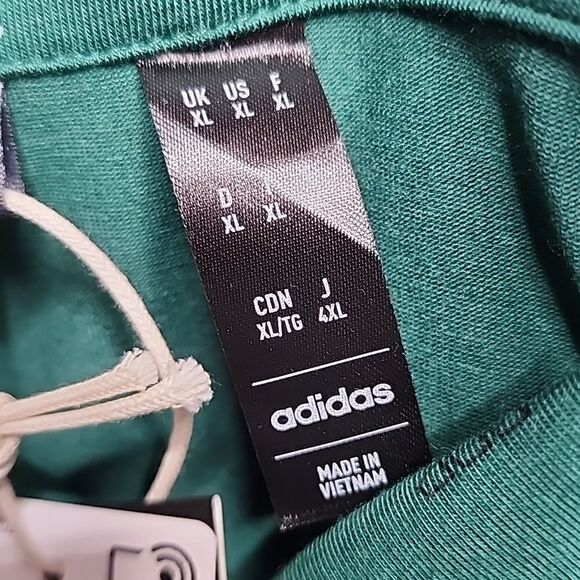 261 NWT Adidas Go-To Mini-Crest Print Polo Shirt Size XL Green - Picture 6 of 8
